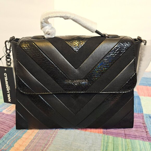 Karl Lagerfeld Handbags - Karl Lagerfeld Charlotte Top Handle Satchel, NWT
